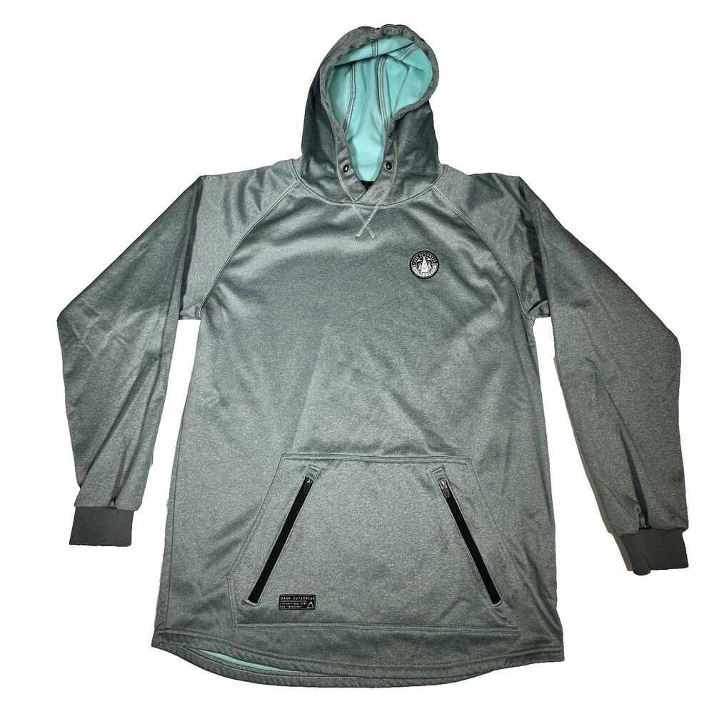 Saga Outerwear Saga-Tek Triple Stack Riding Hoodie Men's XXL Gray Snowboard Ski